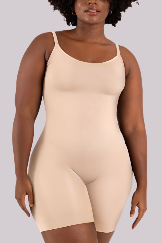 Comfit® Amara - Ronde Hals Mid-Thigh Bodysuit